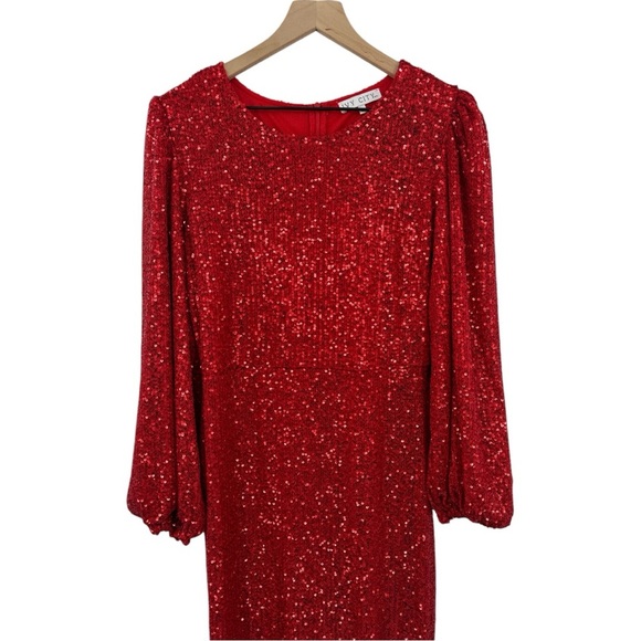 Ivy City Co Lady Dress in Red Sequin - Medium - Picture 4 of 13